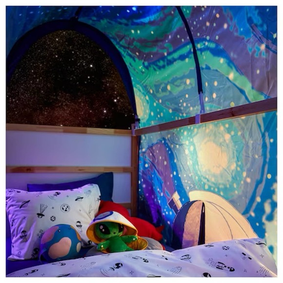 IKEA KURA Bed Tent, Space/Blue (005.540.62) NEW - Picture 7 of 7